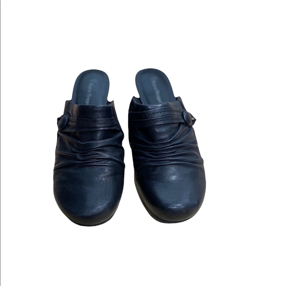 BareTraps Navy Slip-On Mule Clogs